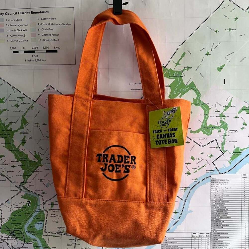 NWT Trader Joes Halloween Tote Bag